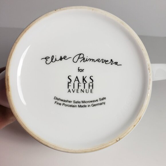 Saks Fifth Avenue Elise Primavera Holiday Contemporary Tea Coffee Pot Christmas - Picture 5 of 7